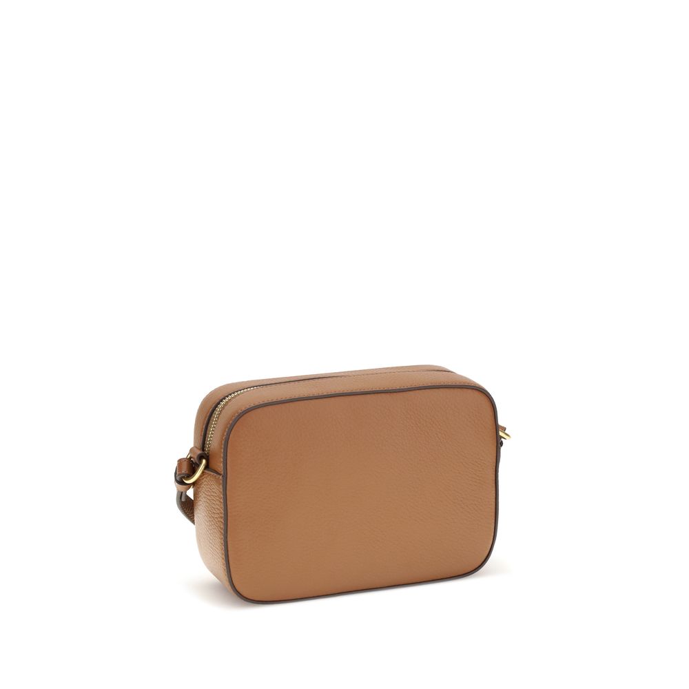 Coccinelle Schultertasche aus Kalbshaut Bos Taurus in Braun